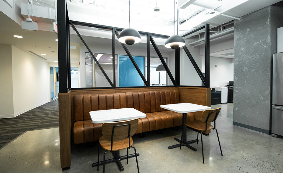 Digney York Associates break room area