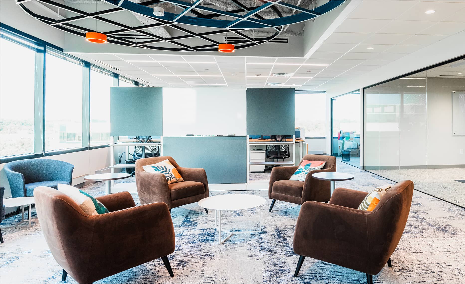 Arium an AEC Firm Designs CRISP Shared Services Sitting Area