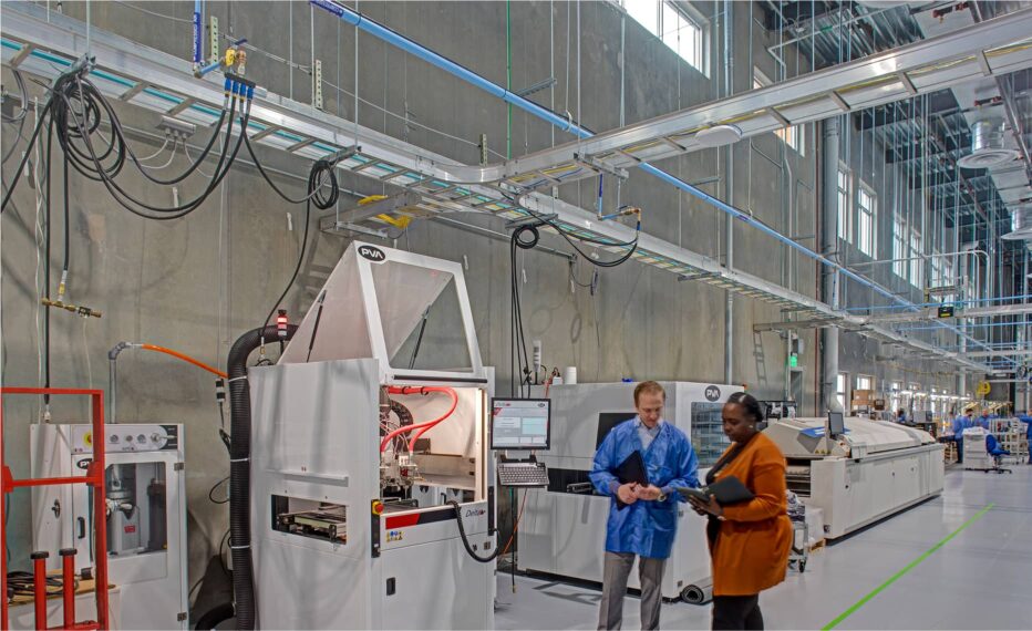 Arium AEC Firm High-Tech Electronics Manufacturing Floor