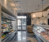 Butchers Club interior of store shelves and counter
