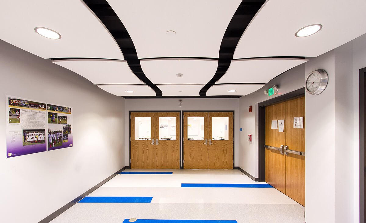 CMIT North High School interior hallway