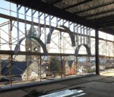 Charleston Catholic High School window construction