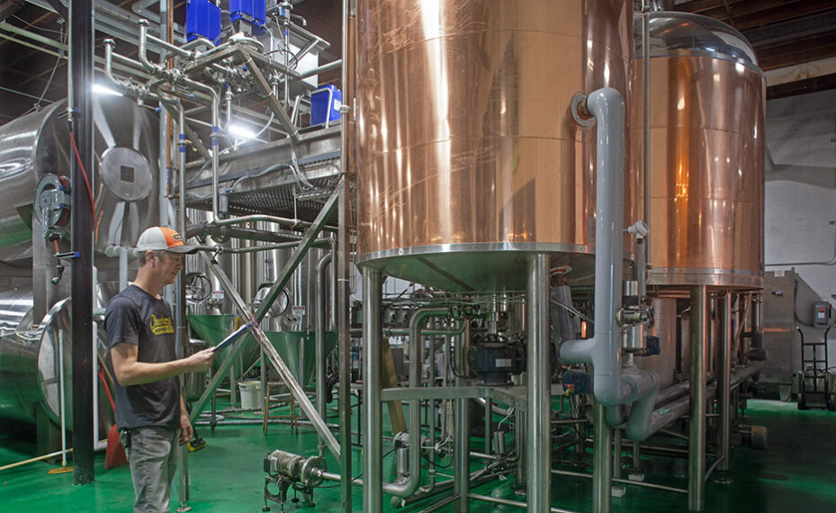 Checkerspot Brewery interior of equipment