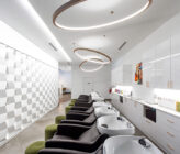 Define Hair salon with hair washing stations
