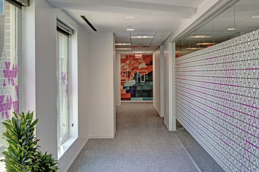 Leidos Annex office hallway
