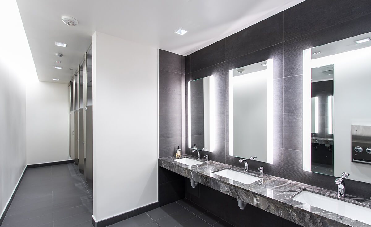 UMD-Division of IT restroom interior, bathroom interior