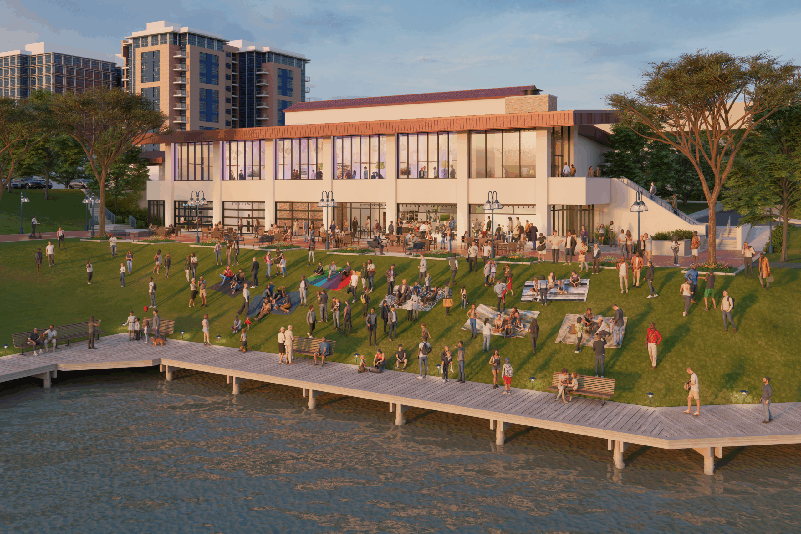 The-Howard-Hughes-Corporation for Lakefront District Revitalization- Exterior Rendering