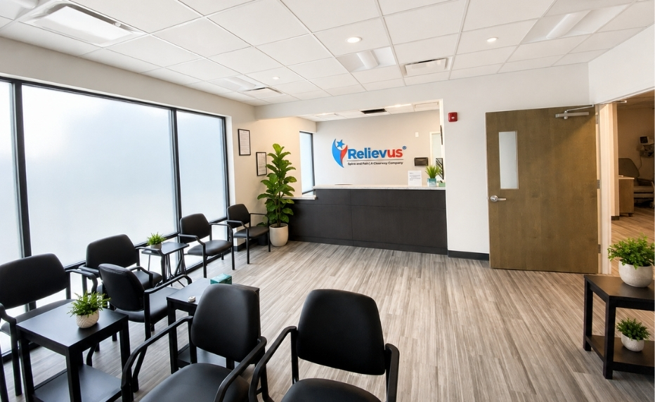 Clearway Pain Solutions interior patient waiting room