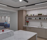 DC Conference Center interior of breakroom space with sink