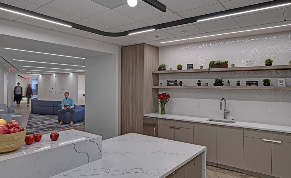 DC Conference Center interior of breakroom space with sink