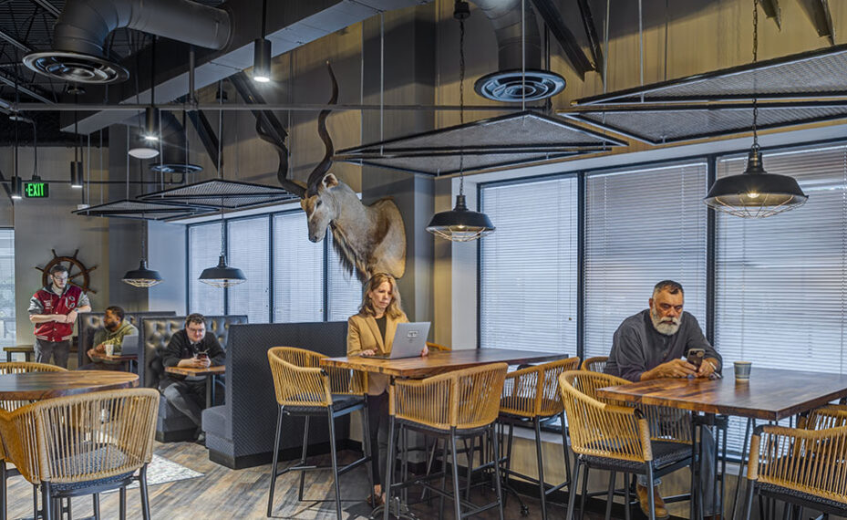 Kudu Dynamics office interior photo of cafe tables