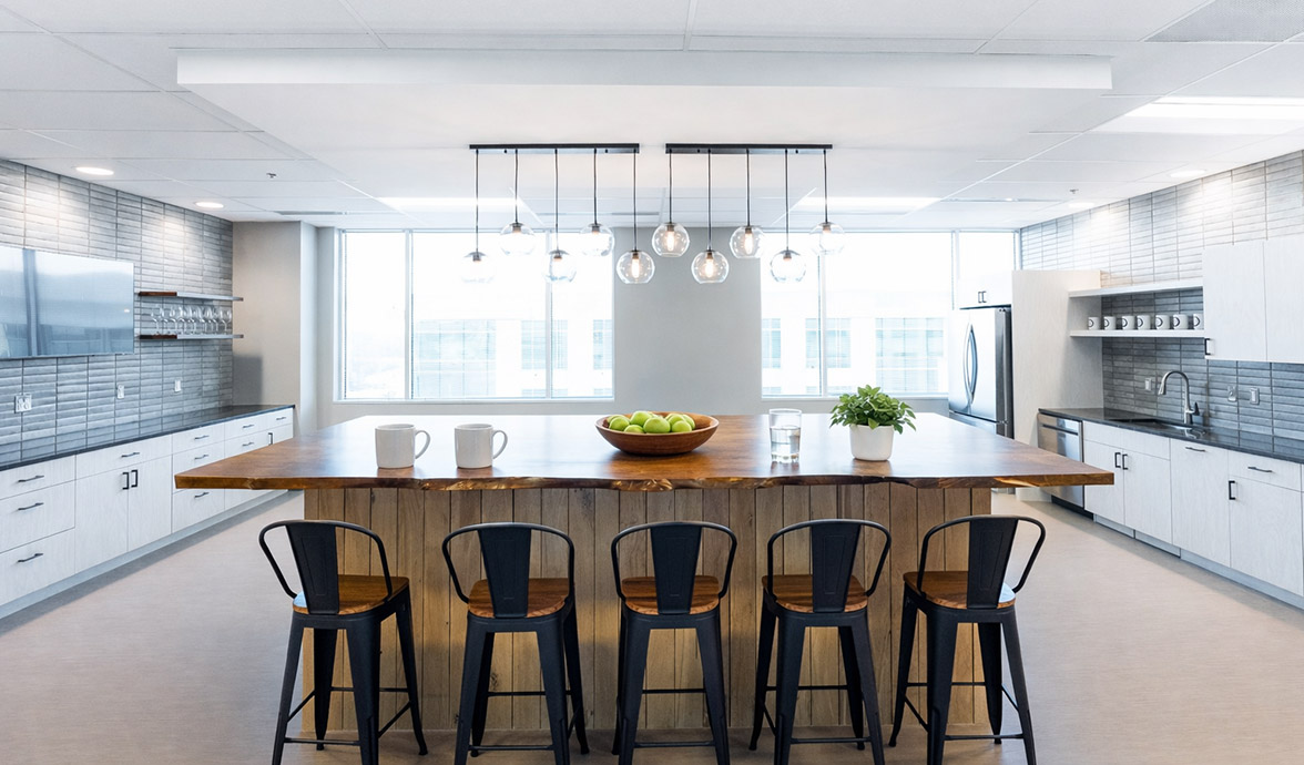 Tensley office breakroom interior