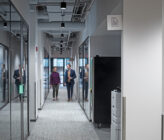 Global Technology Company interior hallway