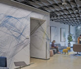 Global Technology Company interior lobby from side