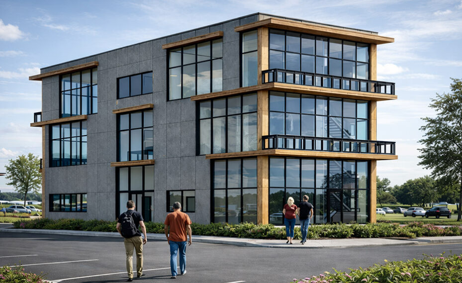 Mass Timber office exterior