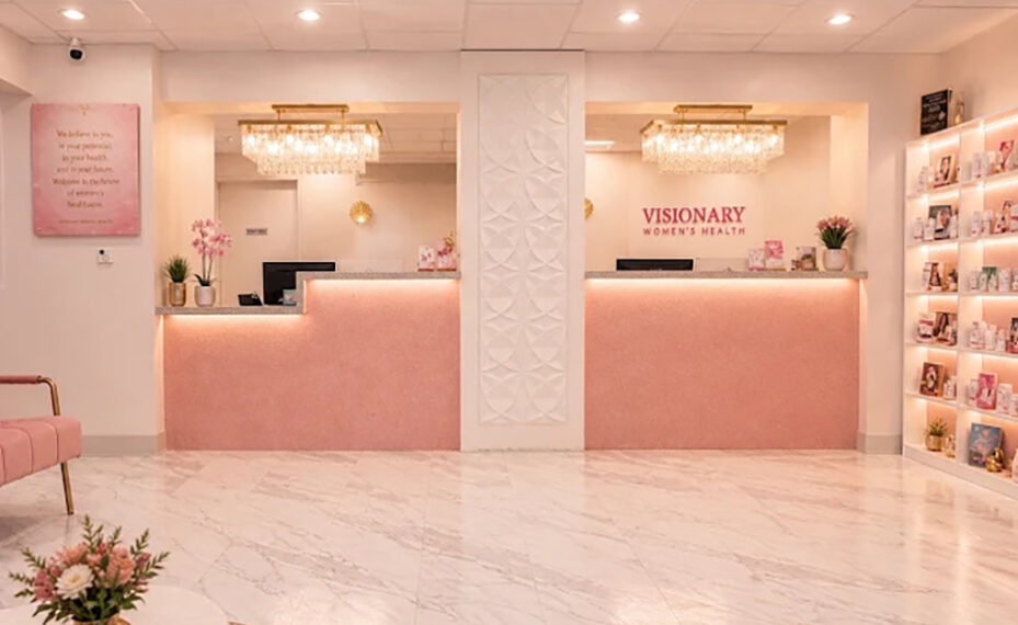 Visionary Women's Health office reception desk