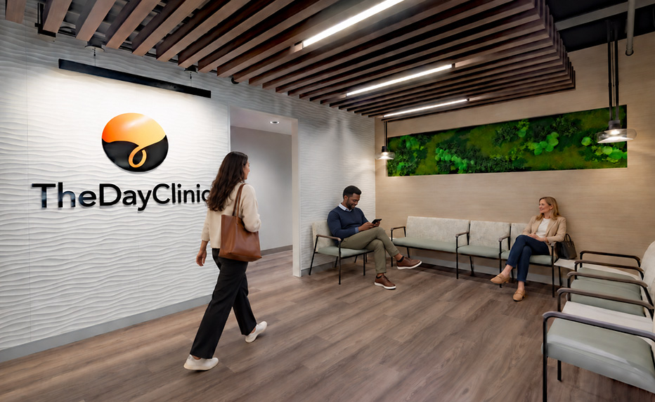 The Day Clinic patient waiting area